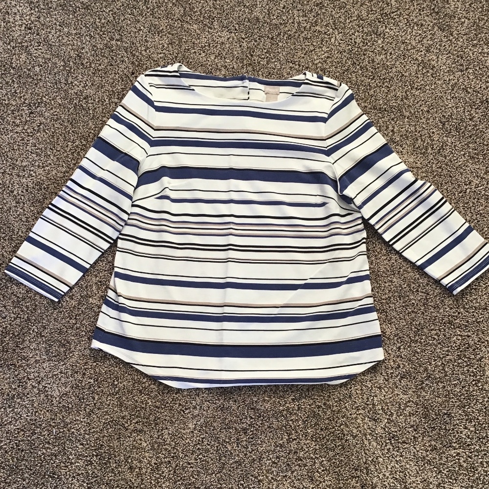 🦋 Chico’s 3/4 Sleeve Top Sz XL